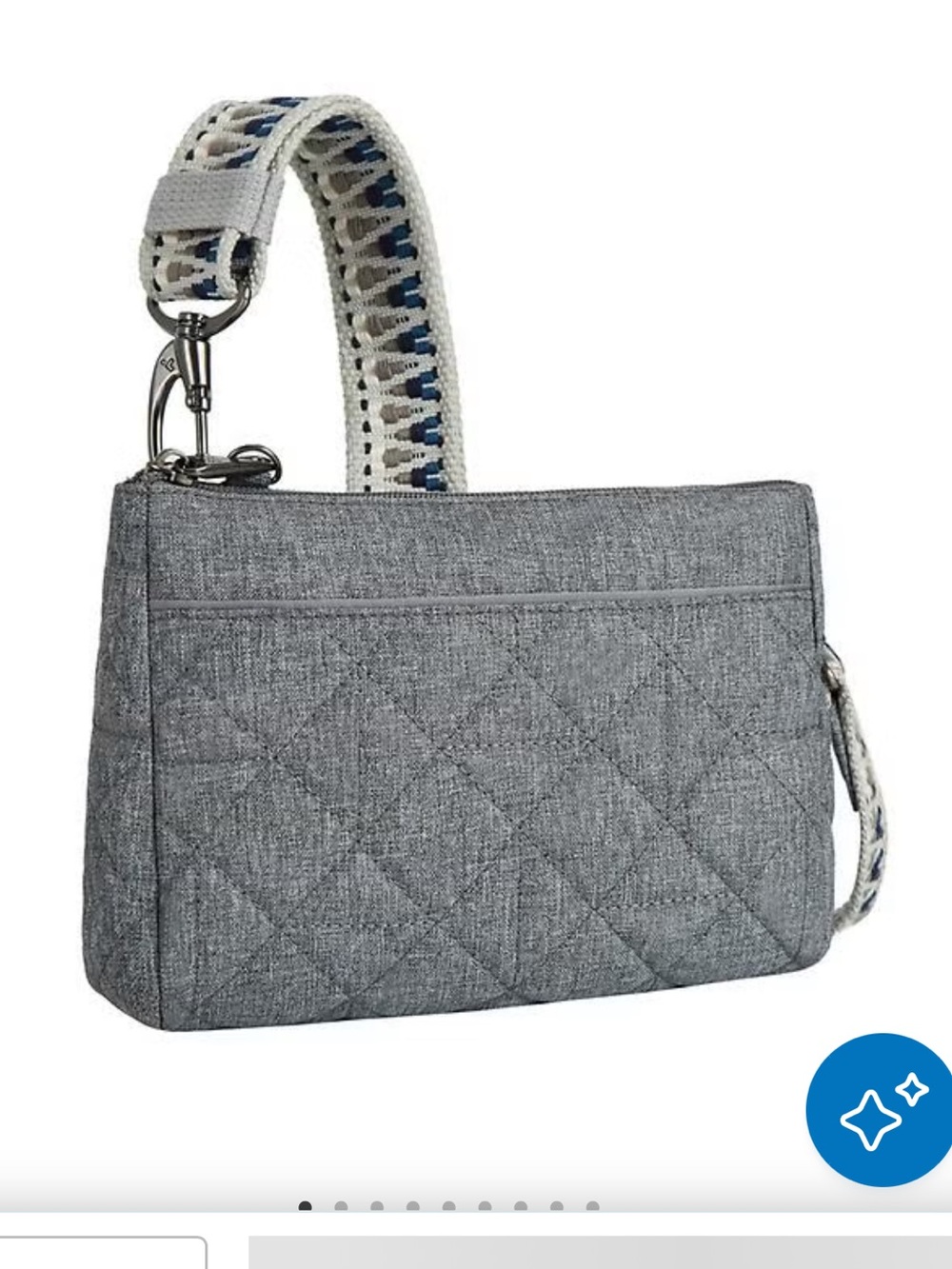 Travelon Anti-Theft Boho Crossbody Gray Heather